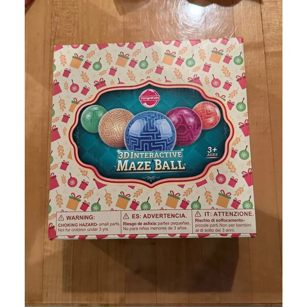 4Pcs 3D Puzzle Maze Ball Brain Teaser for Kids, Teens, Adults NWT